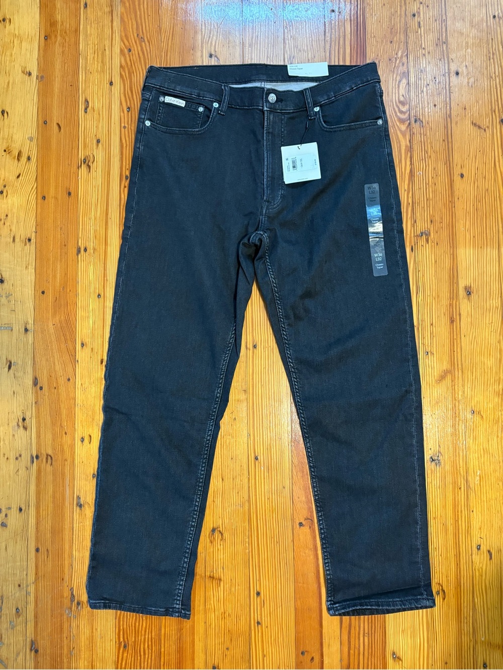 Calvin Klein Jeans Men's Dark Black Relaxed Jeans